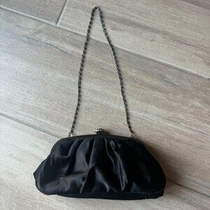 Black small evening clutch purse handbag